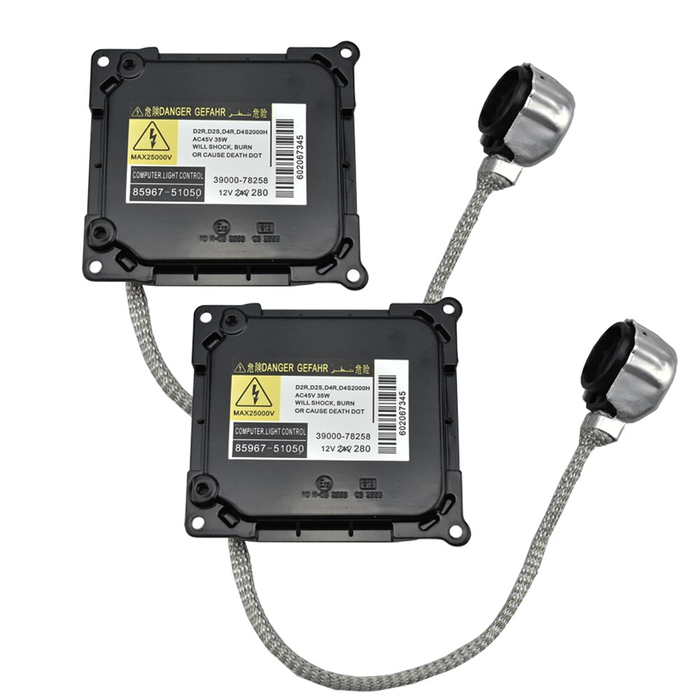 D4S HID Xenon Headlight Ballast Computer Light Control DDLT003 KDLT003 85967-52020 85967-53040 85967-51050 85967-51040: 2xballast / 6000 K