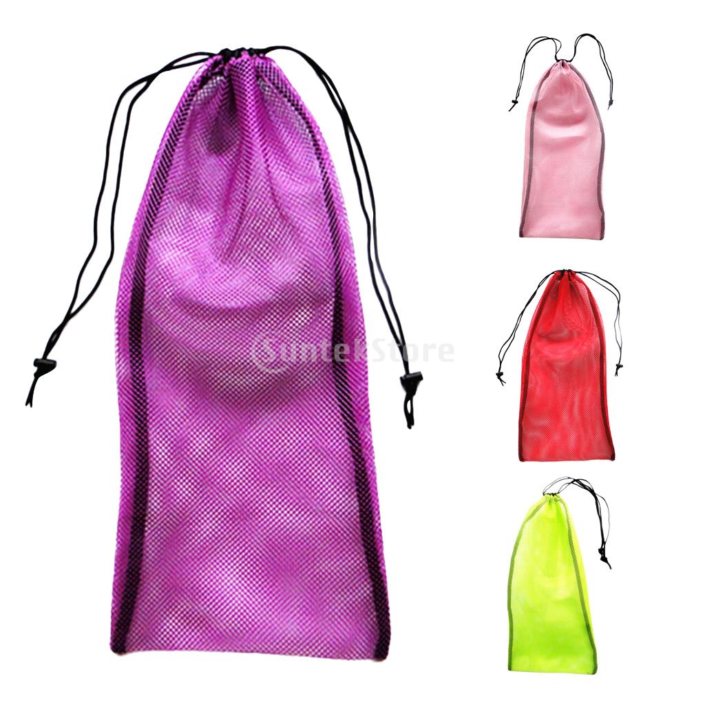 19 &quot;x 9&quot; borsa con coulisse in rete per immersioni subacquee Snorkeling attrezzatura da immersione pinne pinne occhiali maschera Snorkel attrezzatura da nuoto borsa per il trasporto