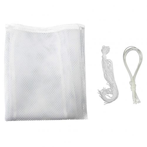 Baby børn sikkerhedsnet fortykket polyester hegn mesh hjem balkon trapper skinne beskyttelse nem at installere: Hvid