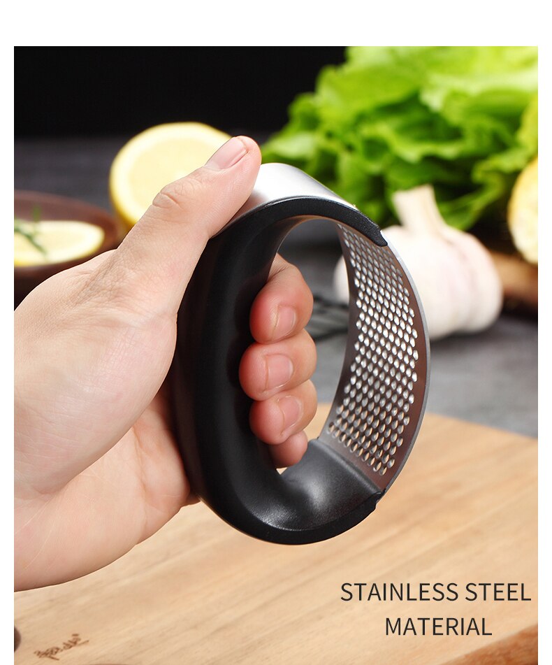 Stainless Steel Garlic Press Manual Garlic Grinder Ginger Press Kitchen Accessories Garlic ChopperCrusherpowder kitchen tools