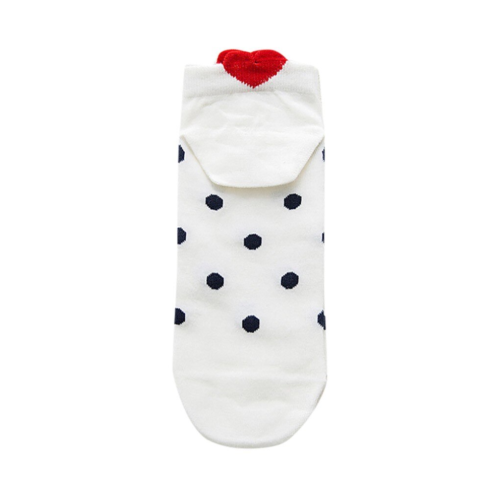 Nette Frauen Socken lässig Arbeit Herz-förmigen Baumwolle Liebe socken frauen Komfortable harajuku socken calcetines mujer: C