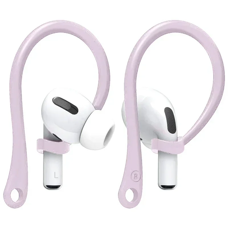 Soft Silicone Anti Lost Hook Earphones for Apple Airpods 1 2 3 Air Pods Pro Bluetooth Wireless Headphone Earbuds Ear Tips Strap: XS / Silver