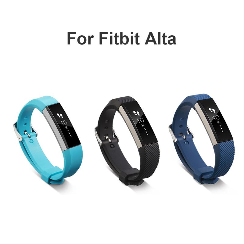Para fitbit alta pulseira de silicone de luxo pulseira inteligente esportes substituição banda de pulso confortável e macio cinta txtb1