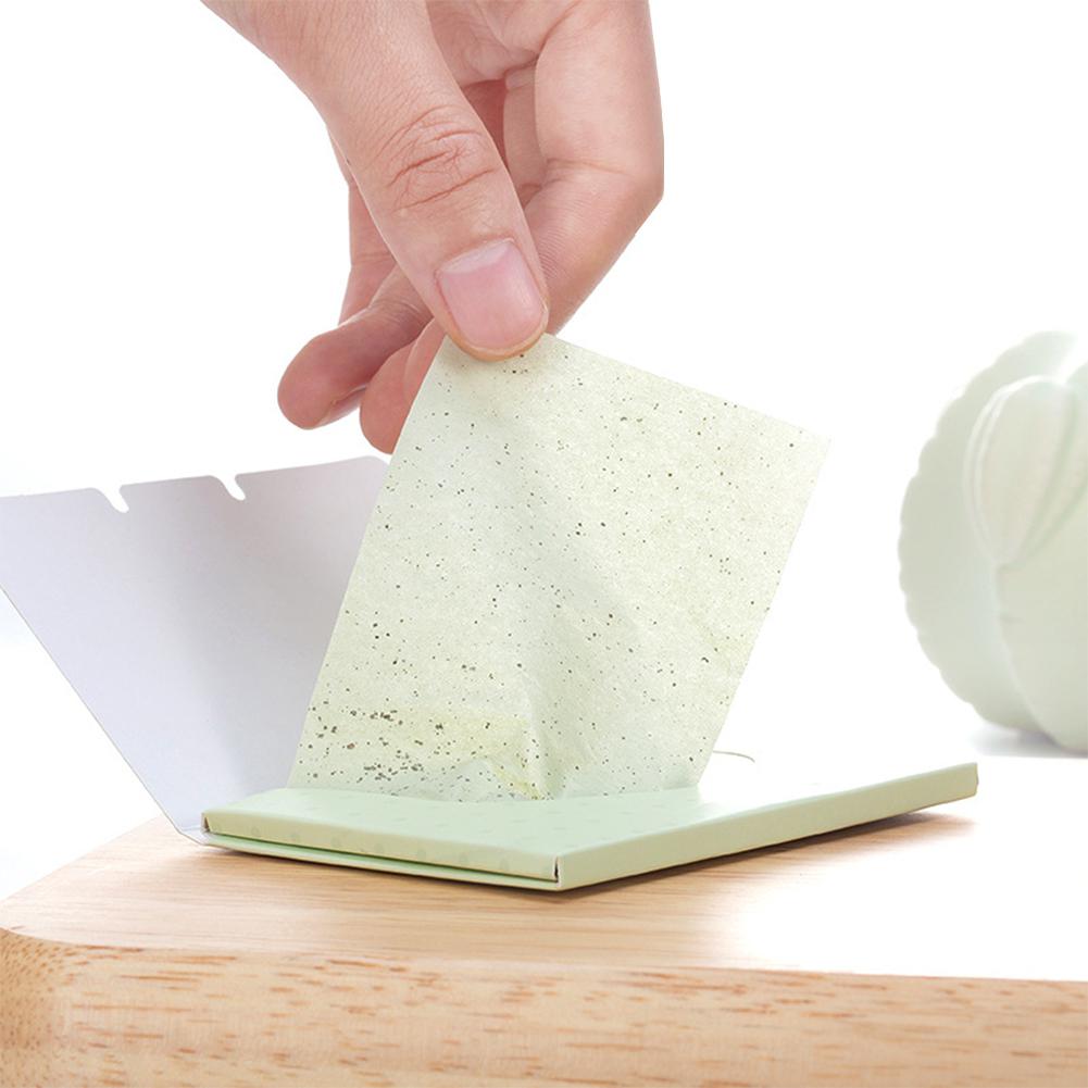 XY Fancy 100 Pcs/box Face Oil Absorbing Paper Plant Fibres Breathable Linen Pulp Blotting Paper