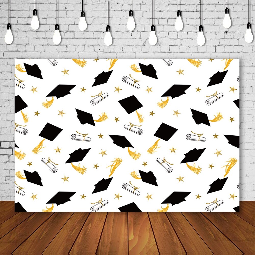 HUAYI Foto Achtergrond Pasgeborenen Verjaardag Fotografie Achtergronden Afstuderen seizoen hoed Custom Studio Photobooth Achtergrond XT-6883