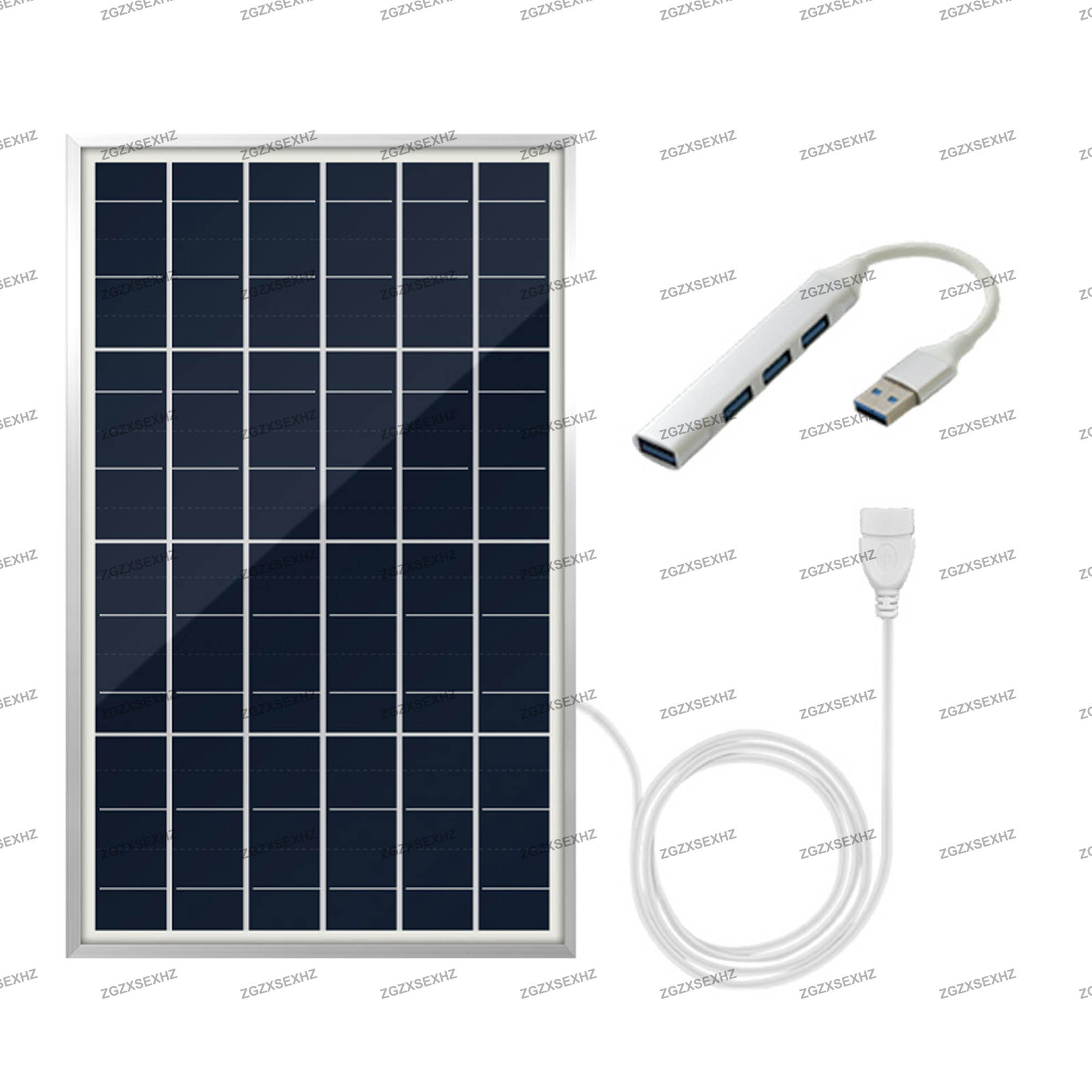 10w bærbare solcellepanelladere til utendørs campingtelefoner solcellebatterilader med 4 -i- 1 usb-havn til telefoner til bobil og båt: misligholde tittel