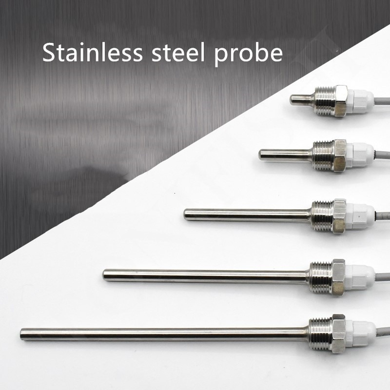 Stainless steel temperature sensor solar water heater boiling water temperature probe 4 points blind tube