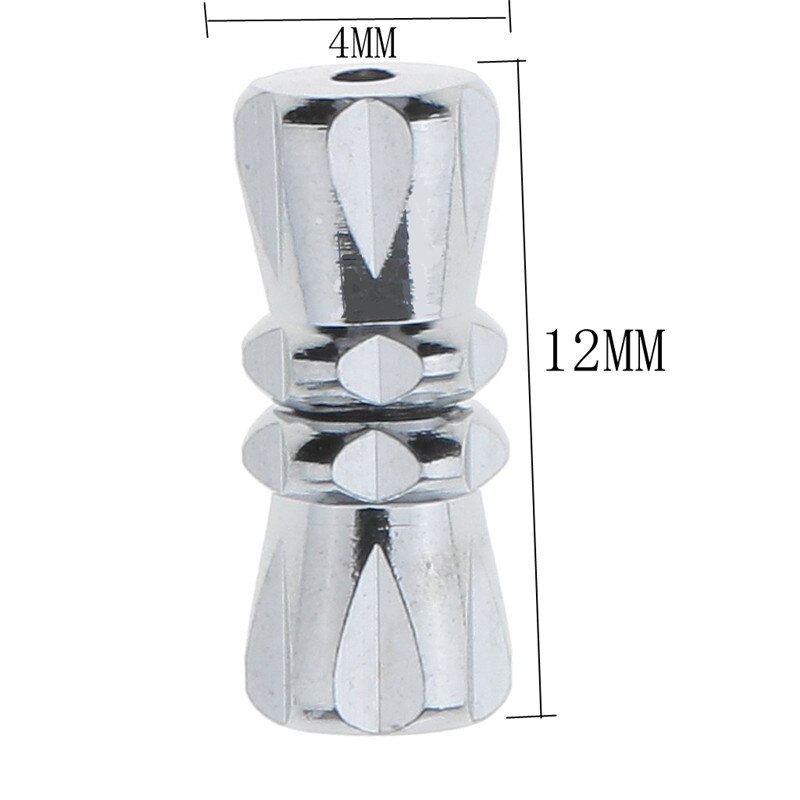 10 stuks doffe zilveren schroefsluitingen voor armbanden, kettingen en sieraden, gat 1mm