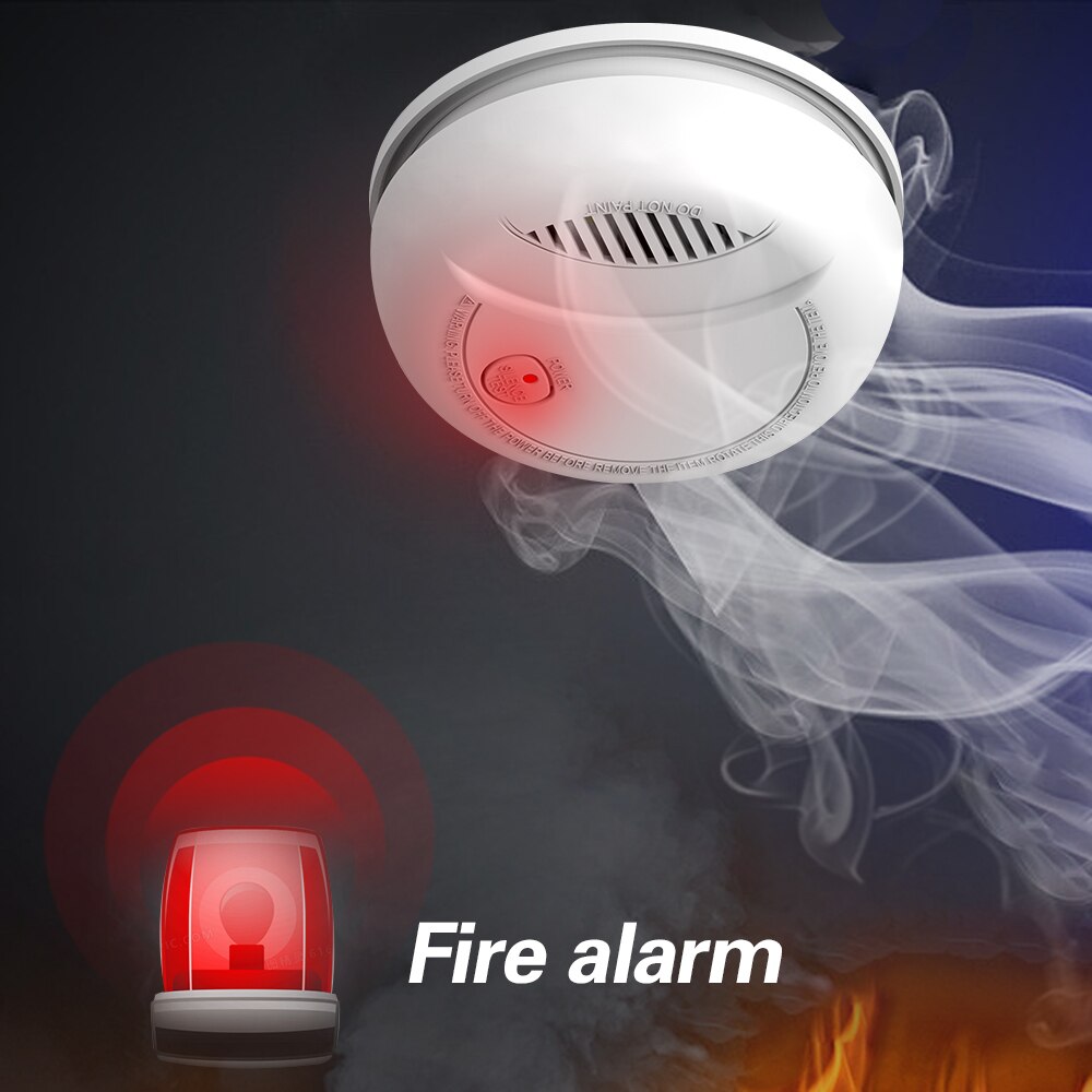 Uafhængig alarm røgdetektor hjem sikkerhed følsom brand røg sensor bærbare alarm sensorer hjem brand udstyr