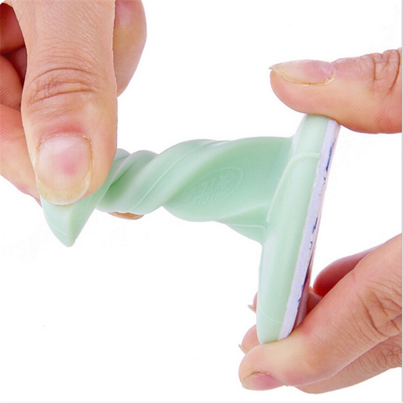 Siliconen deurstop veiligheid voor baby toilet muur absorptie perforatie deurhaak anti-botsing deurstop