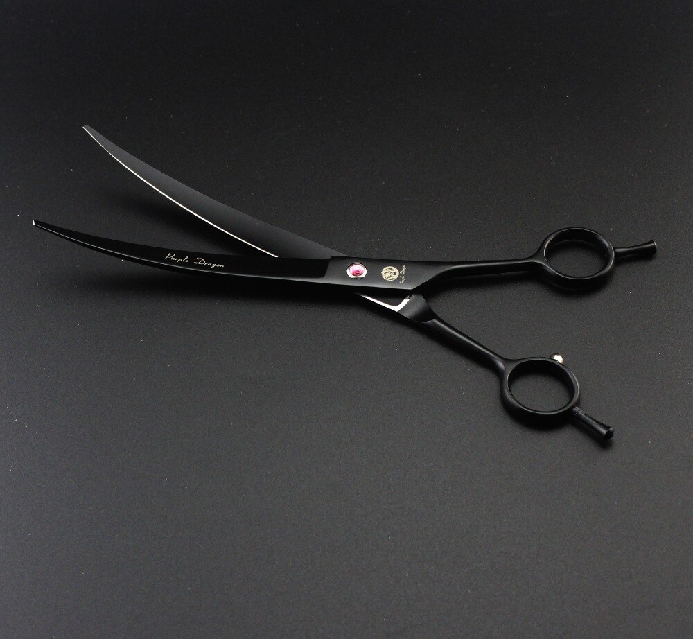 8 Inch Dog Hair Scissors Bent For Dogs Grooming Cat Japan 440C Dog Shears Hair Cutting Thinning Curved Scissor Set