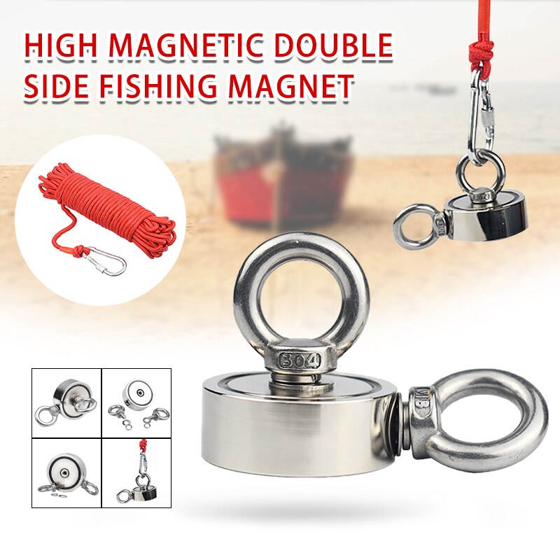 Magnet Double ring Deep Water Salvage Artifact Double-Sided Magnetic Lock Screw Super Strong Magnet Double Face Magnetic Lock