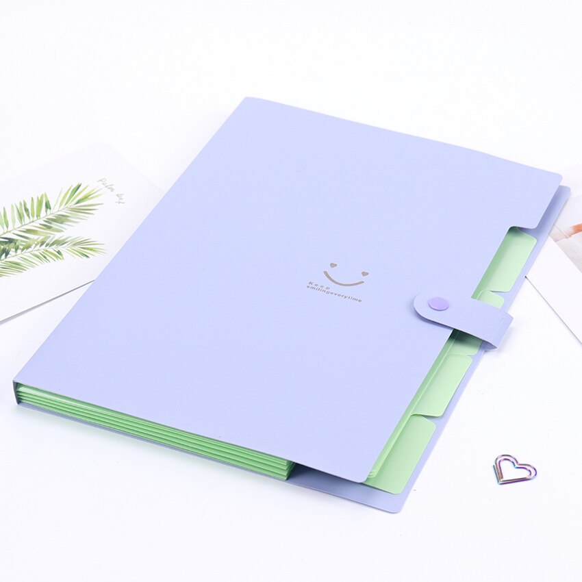 1Pc A4 File File Bag Mailbag Bill Folder, Folder, Fixture, School Office Folder File Storage Stationery: Purple