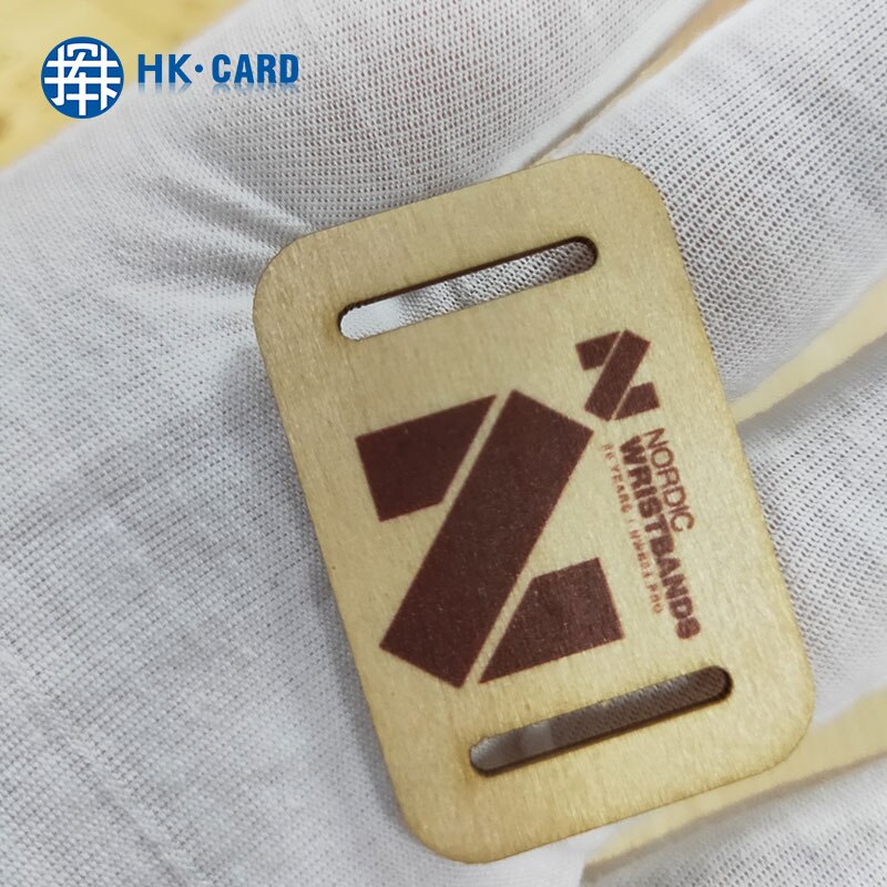 Programmable bamboo wood business Cards RFID ISO14443A Smart NTAG213/216 NFC wooden hotel key card