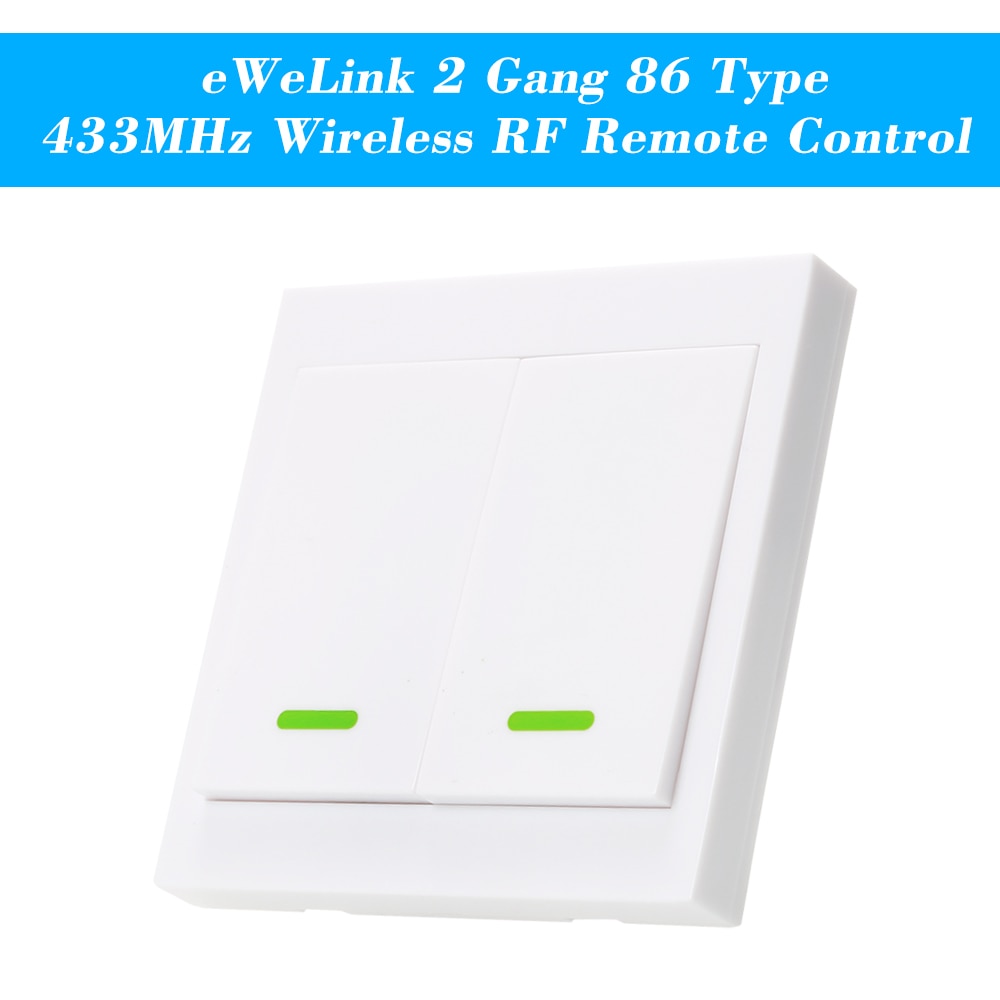 eWeLink Push Button Wall Light Switch Remote Controller 1/2/3 Gang 86 Type Panel Switch Smart Home 433MHz Wireless RF Control