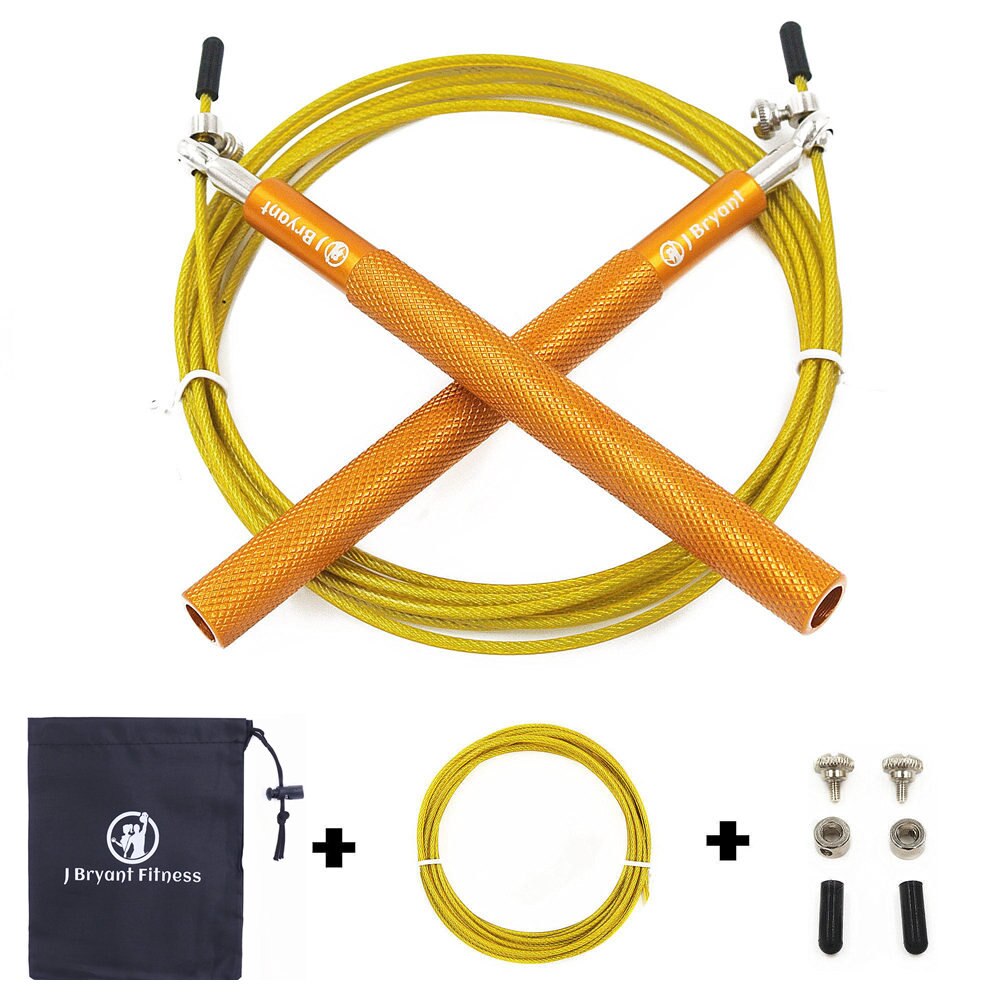 Fitness Metal Bearing Jumping Rope Crossfit Women Speed Rope MMA Boxing Home Gym Training Equipment Skipping: golden