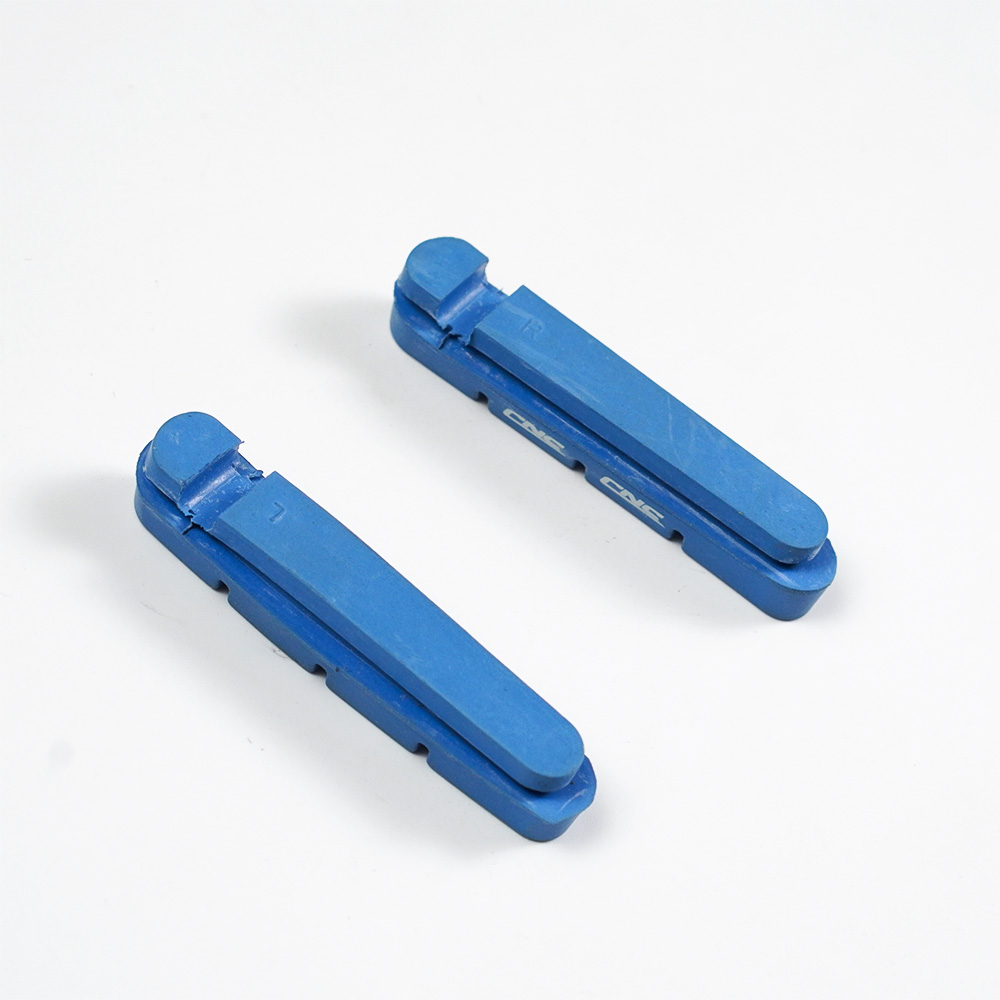 CNC fietsaccessoires, carbon velgremblokken, racefiets remmen remklauw blokschoenen, voor Shimano V/C remklauw, kurkhout: WHITE