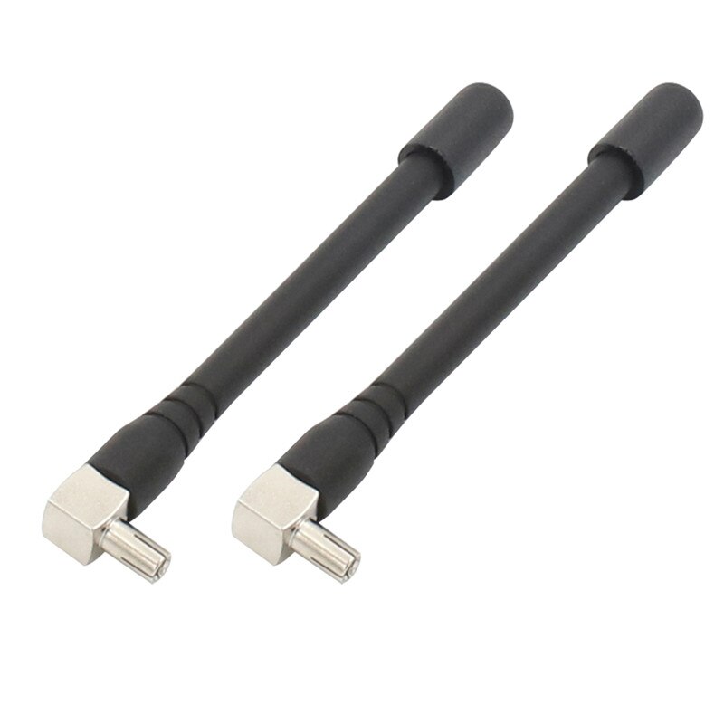 Antena WiFi 4g antenna LTE antenne 3G 9dBi TS9 connector 2pcs external antenas CRC9 for Huawei E5573 E8372 E3372 Modem Router: black TS9 male