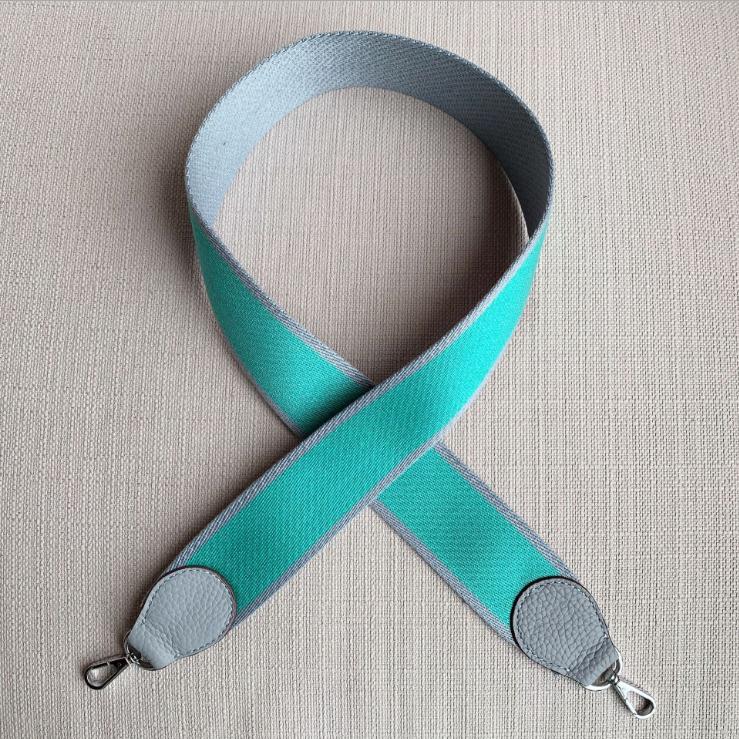 Breien brede tas riem leren handtas schouderriem accessoire zilveren gesp merk: 10