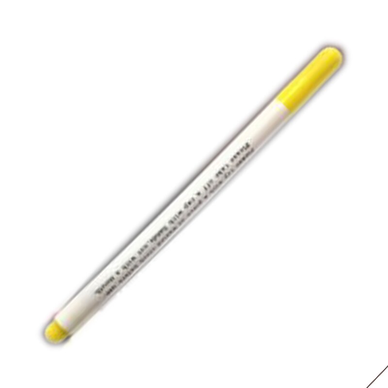Lápiz Soluble para marcar la hidrólisis de costura, accesorios para tela que desaparece, marcadores de punto de agua con tinta de retales DIY: YELLOW