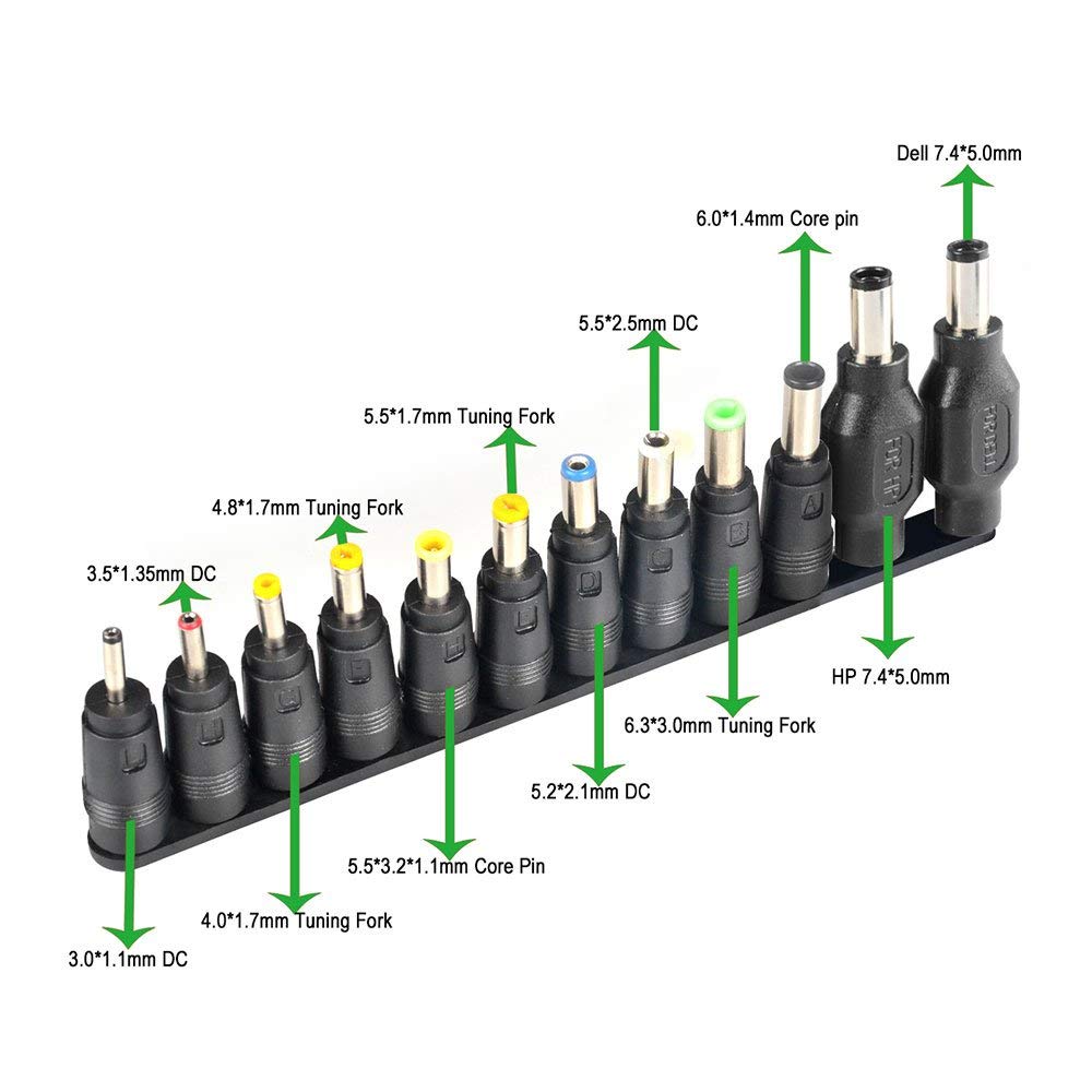 Laptop Dc Power Adapter Kits 38 Pcs Universele 5.5X2.1 Mm Dc Ac Tips Connector Voor Lenovo Thinkpad Power supply Plug Jack Sets