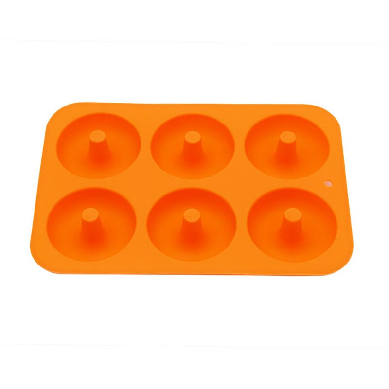 6 Hole Donut Cake Mold Food Grade Silicone Mini Chocolate Cake Bread Mold Eco-friendly Household Kitchen Oven Baking Pastry Tool: 01