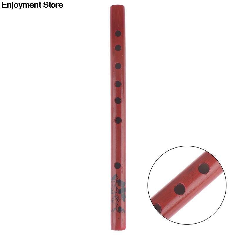 1PC Chinese Traditional 6 Holes Bamboo Flute Vertical Flute Clarinet Student Musical Instrument Wooden Color For Kids