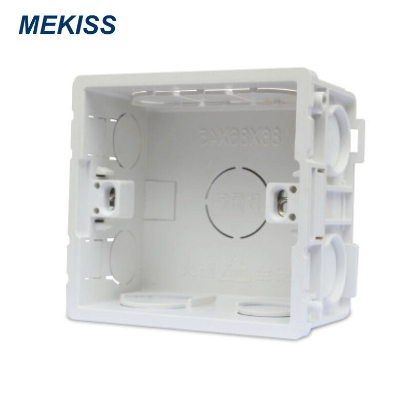 MEAKISS EU/UK switch trunking base household switch socket wall-mounted bottom wiring trunking fireproof material: Default Title