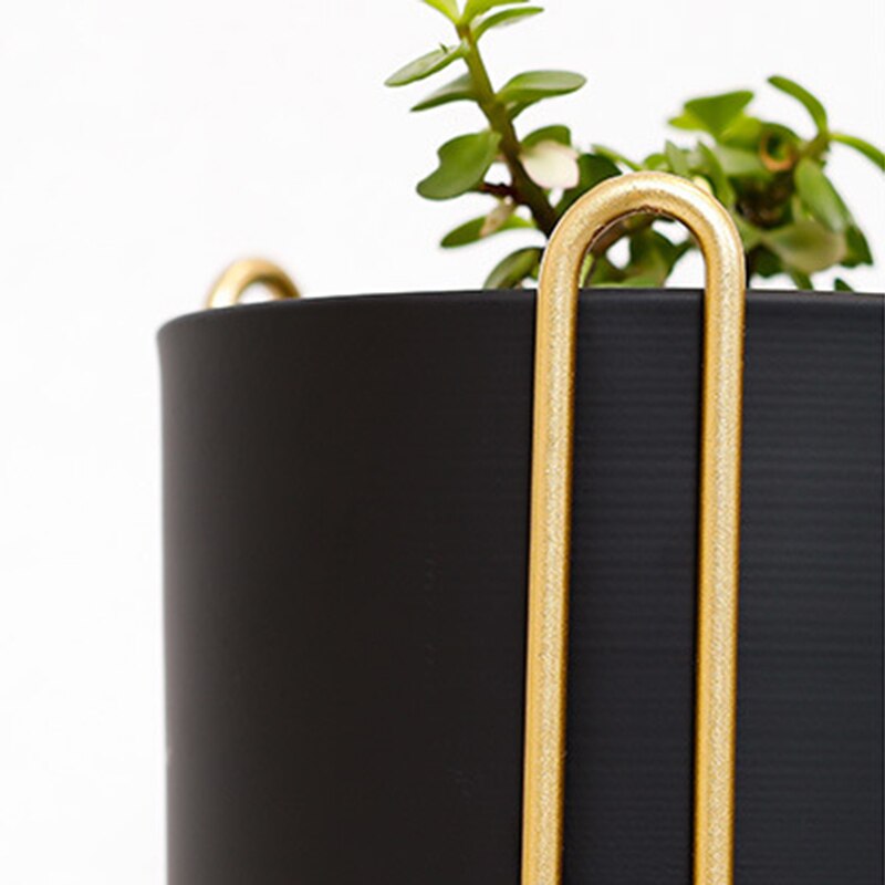 Florero de hierro forjado, soporte para maceta, contenedor de cultivo para decoración interior y exterior del Hogar