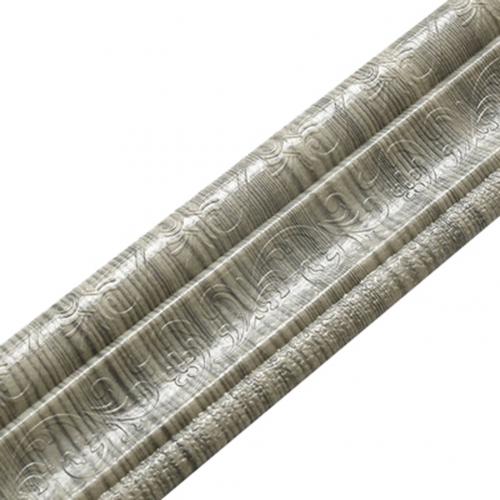 230cm 3D auto-adhesivo para rodapiés pie línea Etiqueta de la pared de decoración: Silver Grey