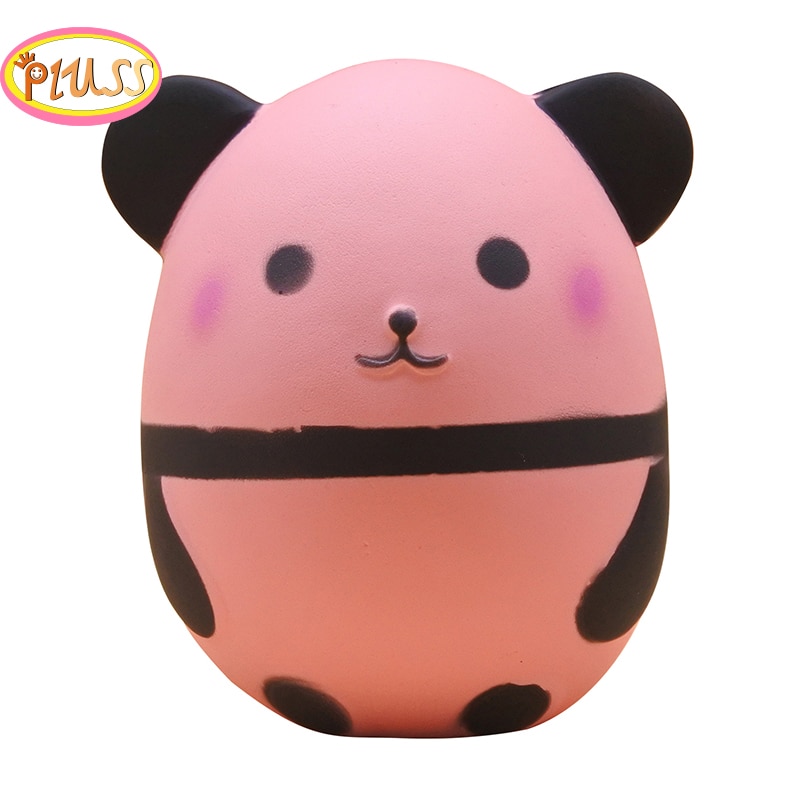 14Cm Kawaii Roze Panda Squishy Langzaam Stijgende Creatieve Dier Pop Zachte Squeeze Speelgoed Voor Kinderen Grappige Stress Speelgoed