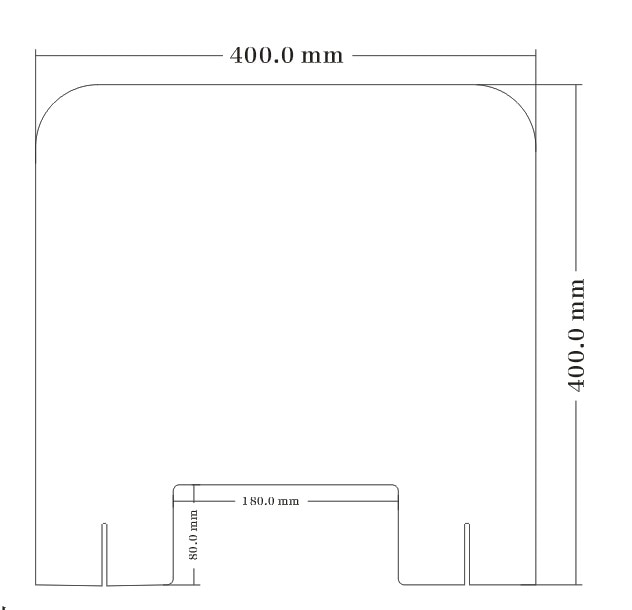 Acryl Niezen Guard Shield Plexiglas Bescherming Veiligheid Teller Top 40X40Cm Schild Barrière Voor Restaurant Supermarkten Salons