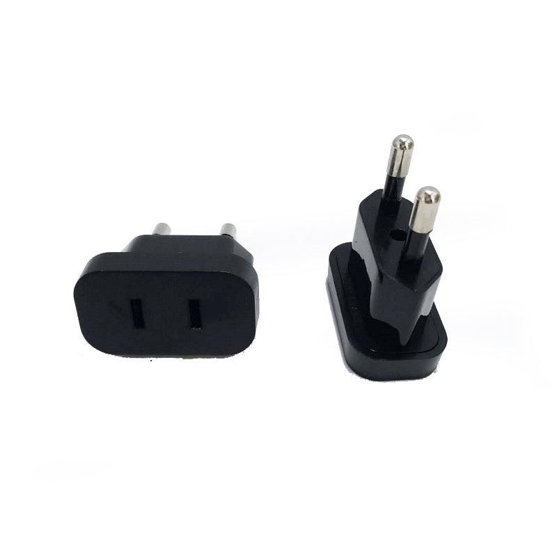 Adaptateur de voyage Portable chargeur prise d'alimentation nous CN JP prise à 2Pin ue prise 4.8mm corée prise électrique