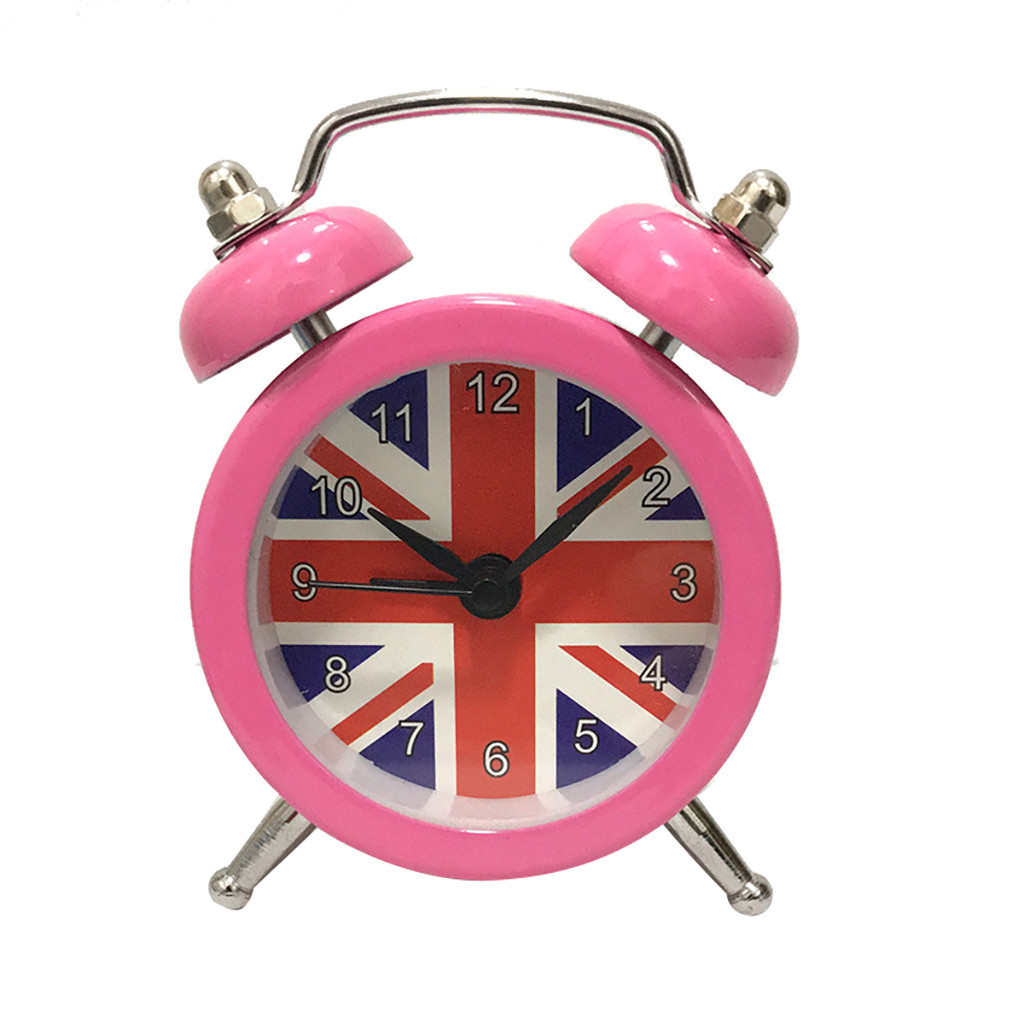 alarm clock Cute Mini Metal Small Alarm Clock Electronic Small loud alarm clock despertador decor dropdshipping 314W