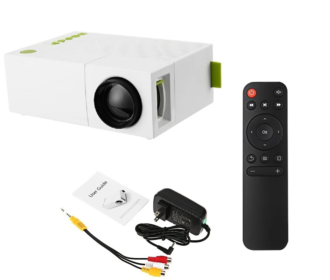 Mini Projector 320x240 Pixels Supports 1080P YG-300 HDMI USB 3.5mm Audio Portable Home Media Player