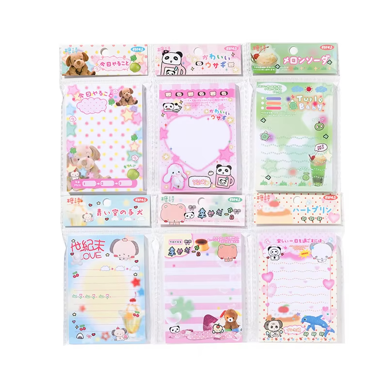 50 hojas de bonitos blocs de notas de estilo japonés antiguo, papel para mensajes, diario, Material Base DIY, Bloc de notas, papelería escolar