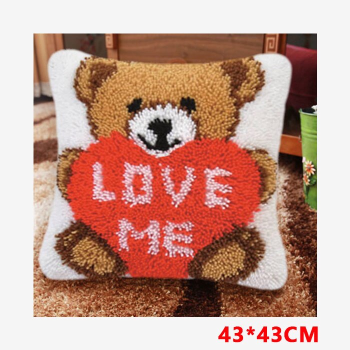 Animals Latch Hook Kit Knooppakket Smyrna Button Package Klink Haak Knoopkussen Pakket Button Pad Package Handwerken Knooppakket