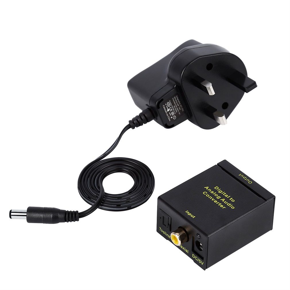 Tsing Digital SPDIF to Analog Stereo Audio L/R R/L Converter Adapter Exquisitely Durable Gorgeous