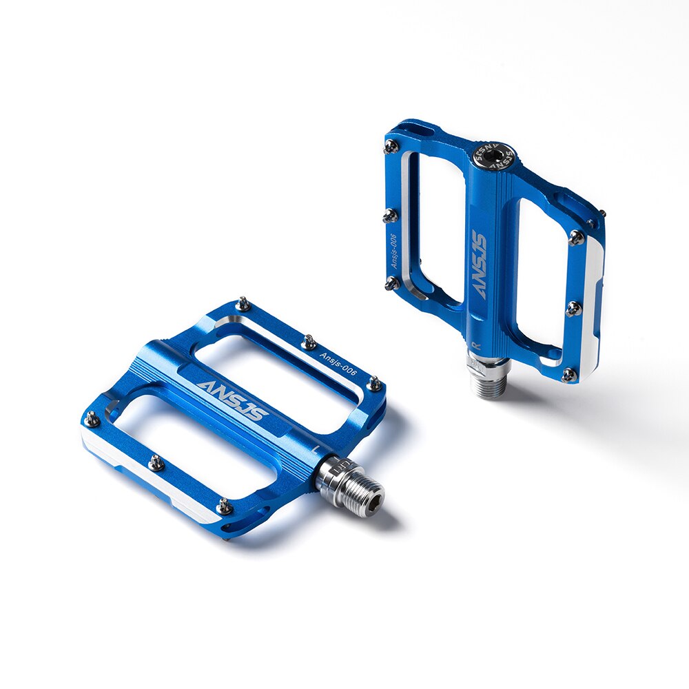 Ansjs Beauty Star Bike Pedals Bicycle Pedals 9/16 Inch Spindle Universal Cycling Pedals Aluminium Alloy Lightweight Bike Pedals: Blue