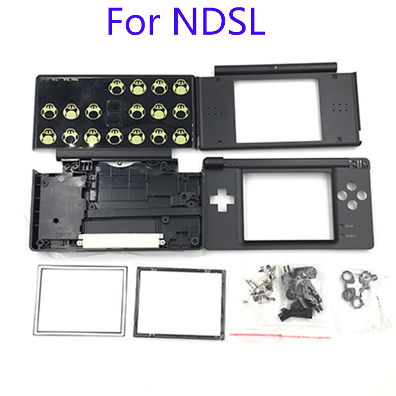 For NDSL Housing Case with Full Buttons Limited Edition for Nintendo DS Lite Housing Shell Cover Case Replacement