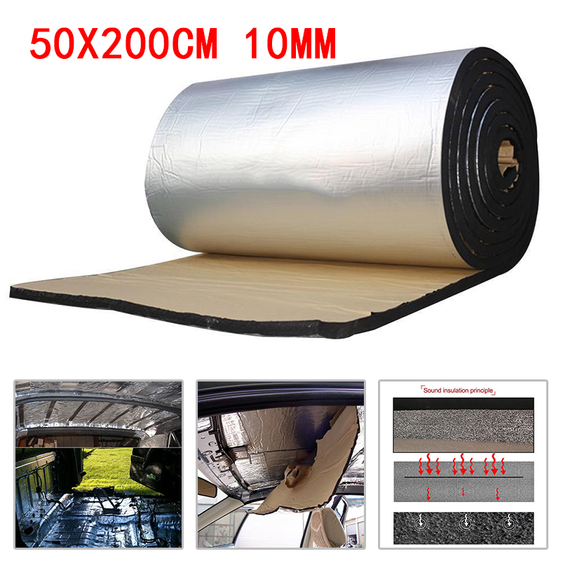 50*200cm Auto Car Firewall Heat Shield Insulation Sound Deadener Mat 1 Piece