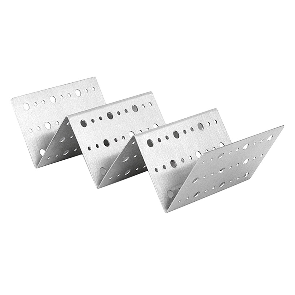 Taco Shell Holder Tortilla Stand Rack Stainless Steel Tray Holds 2-3 Tacos