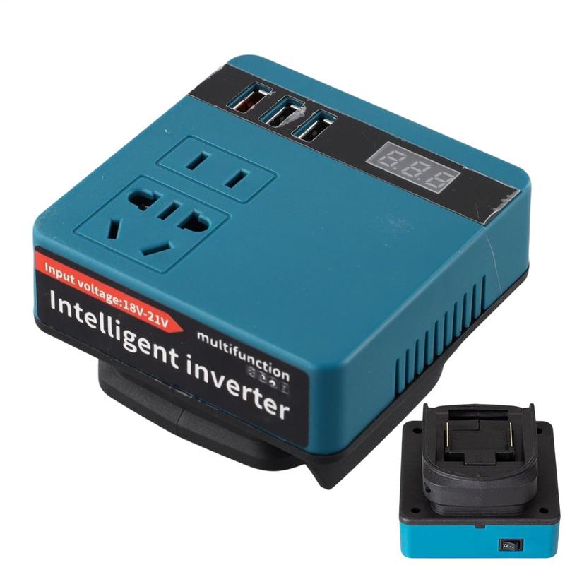 Battery Power Inverter For Makita 18V Li-ion Battery Outdoor Operation Inverter DC 18V to AC 220V Power Station Generator