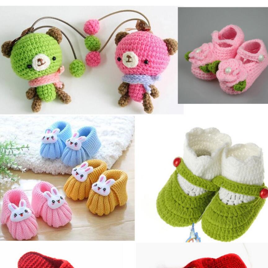 1pc = 50g bløde, miljøvenlige fiberkashmir kamgarn uld til børn farvet dukke akryl sweater smuk babygarn til strik