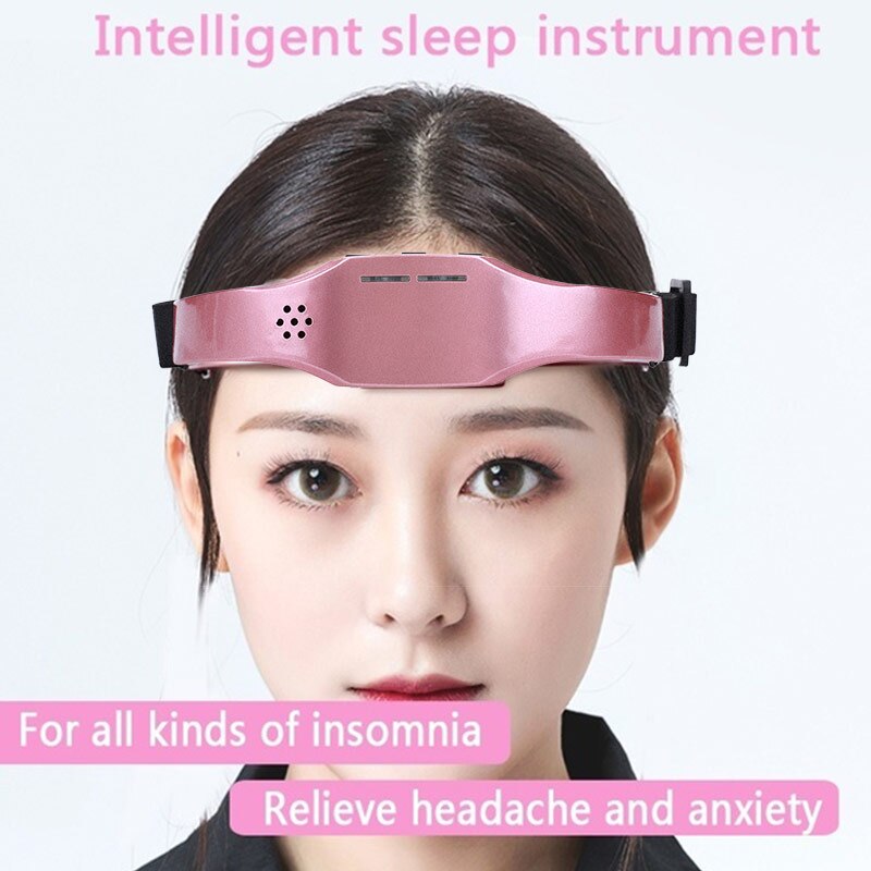 Elektrische Head Massager Slaap Monitor Migraine Relief Massager Slapeloosheid Therapie Release Stress Slaap Therapie Apparaat Slapen Di