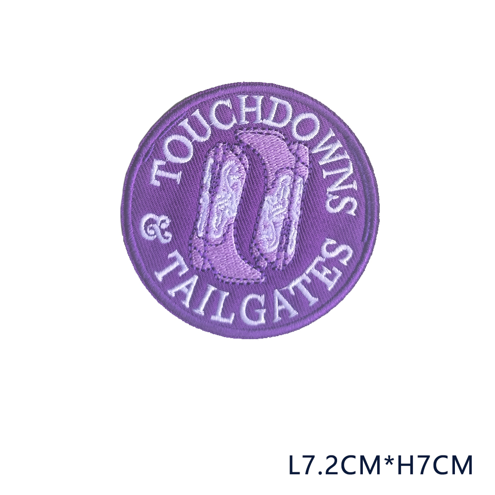 Spieltag Emblem Kleidung Zubehör Abzeichen Aufkleber gestickte Stickerei Aufkleber Aufbügeln Flecken: Laserlicht