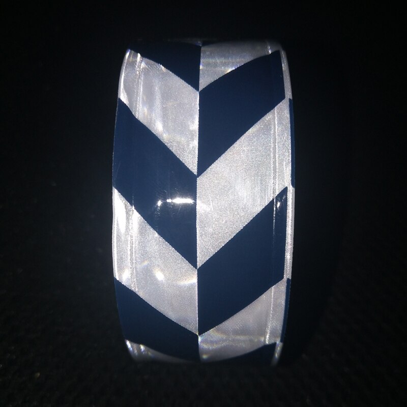 3cm x 3m PVC Reflective Strip for Police Garment Prismatic Reflective Tape Sew on Clothes Hat Bag