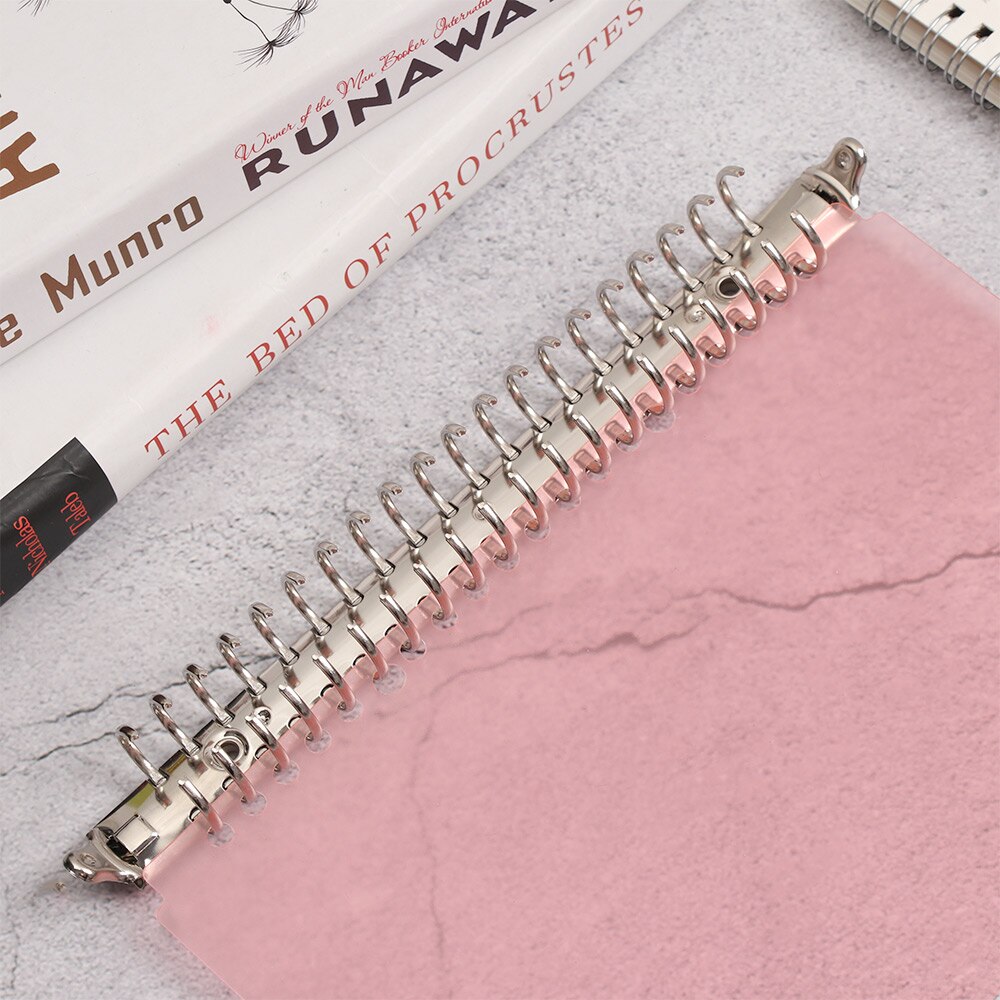 A4/B5/A5/A6/A7 Metal Spiral Rings Binder Clip Loose-leaf File Folder Clip Scrapbook Notebook Refillable Binding Hoops