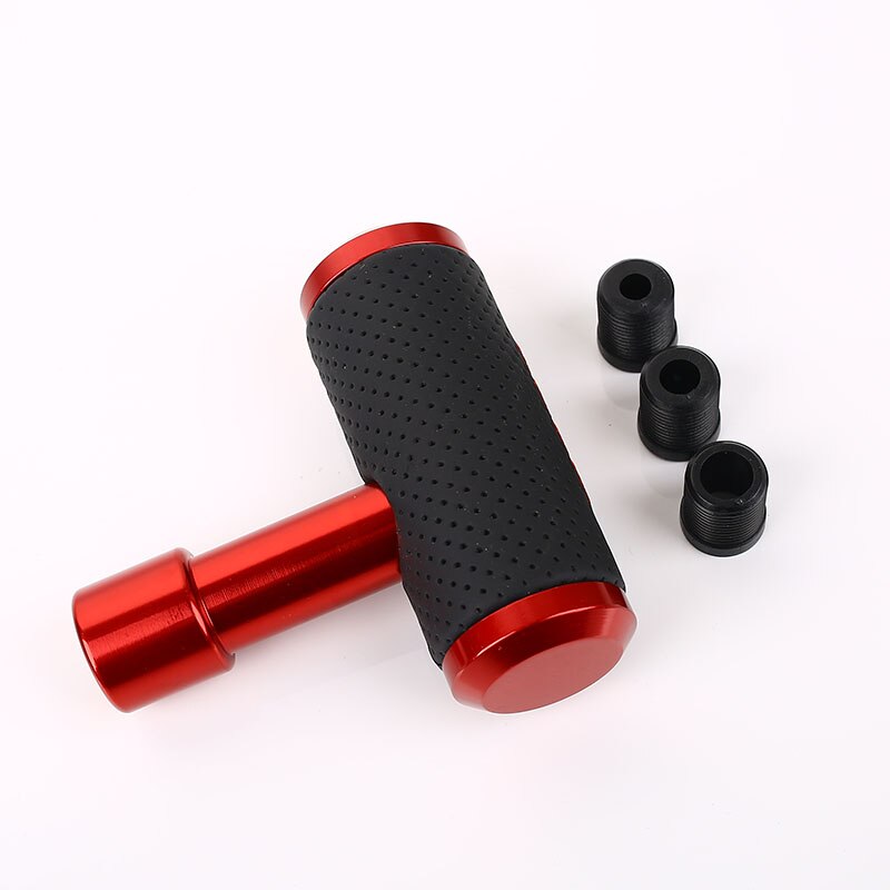 9 cm Noir)Pommeau de levier de vitesse universel en cuir pour TOYOTA
