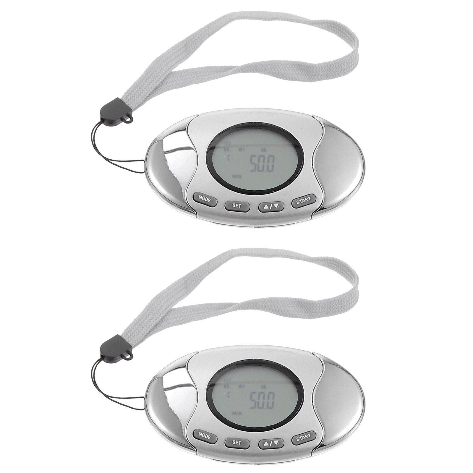 2Pcs Outdoor Oefening Passometer Digitale Lcd Display Walking Stap Teller Sport Wandelen Stappenteller Running Stappen Teller